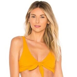 Mara Hoffman Rio Bikini Top - Mustard - Size L
Original Retail: $113
